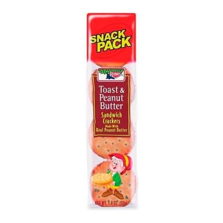 Kelloggs Keebler Sandwich Crackers, Toast and Peanut Butter, 1.8 Oz, 12/Box KEB21167